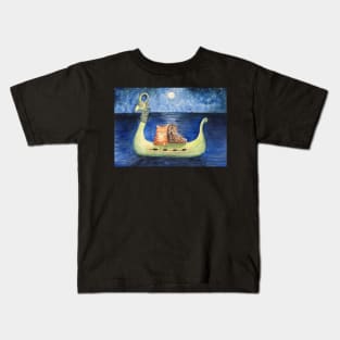 The Owl and The Pussy Cat Kids T-Shirt